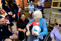 Carlisle Ladies team meet residents in care home