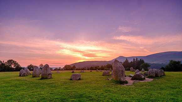 Castlerigg Stone Circle at sunset