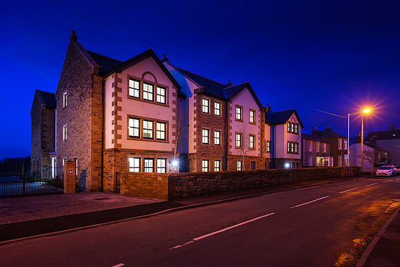 Twilight Exterior of Skelton Court