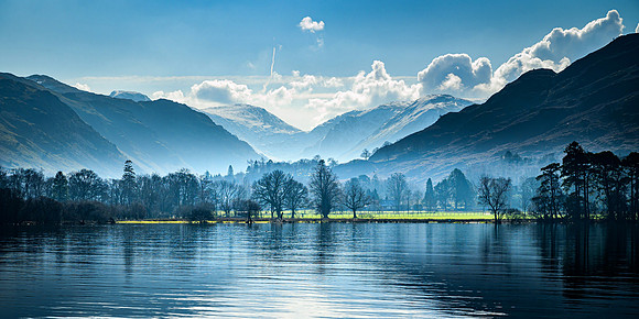 Cold morning, Ullswater towards Patterdale.