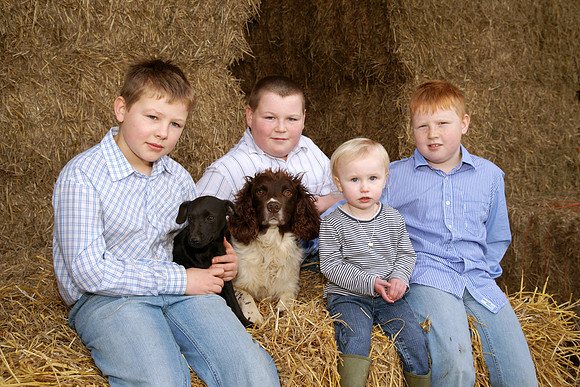 Informal family portrait.